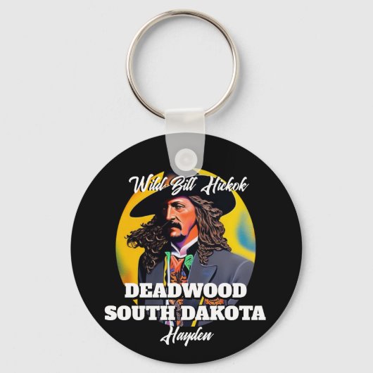 Wild Bill Hickok Deadwood Sleutelhanger (Achterkant)