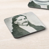 'Wild Bill' Hickok (foto) Bier Onderzetter (Linkerzijde)