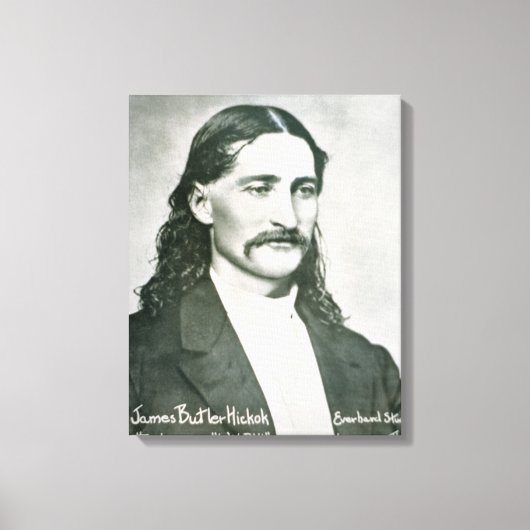 'Wild Bill' Hickok (foto) Canvas Afdruk (Voorkant)