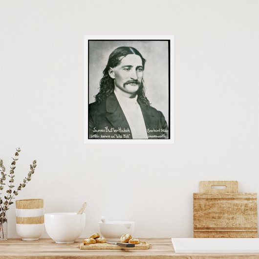 'Wild Bill' Hickok (foto) Poster (Keuken)