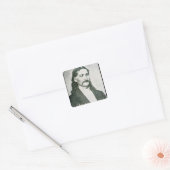 'Wild Bill' Hickok (foto) Vierkante Sticker (Envelop)