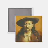 Wild Bill Hickok Illustratie Magneet (Voorkant / Achterkant)