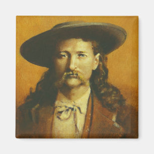 Wild Bill Hickok Illustratie Magneet