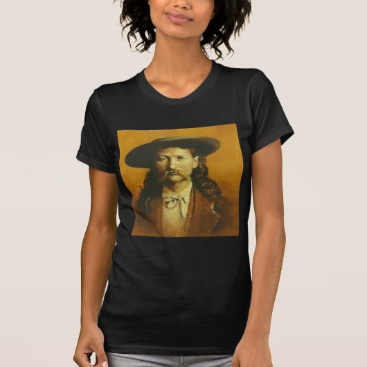 Wild Bill Hickok Illustratie T-shirt (Voorkant)