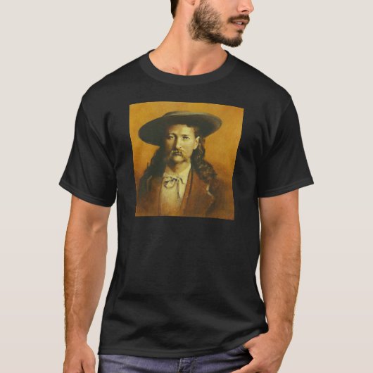Wild Bill Hickok Illustratie T-shirt (Voorkant)