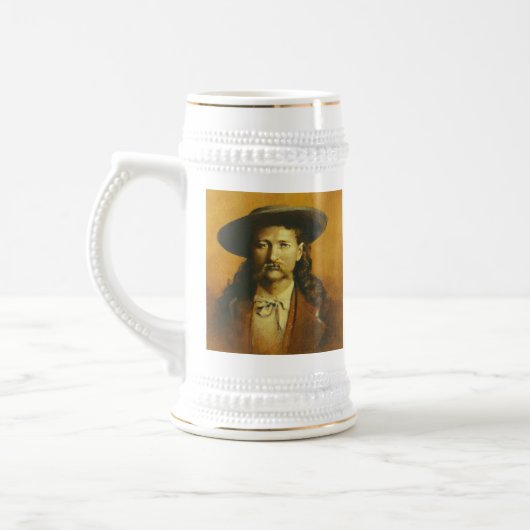 Wild Bill Hickok Stein Bierpul (Links)