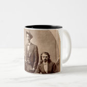 Wild Bill Hickok - Texas Jack - Buffalo Bill Tweekleurige Koffiemok (Voorkant rechts)