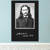 'Wild Bill' James Butler Hickok in zijn eerste Canvas Afdruk (Insitu (Houten vloer))