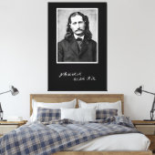 'Wild Bill' James Butler Hickok in zijn eerste Canvas Afdruk (Insitu (Slaapkamer))