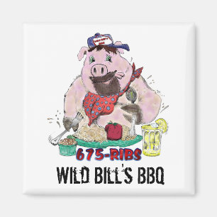 WILD BILL'S BBQ MAGNEET