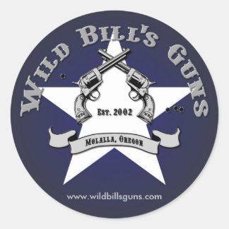 Wild Bill's Pistolen Patriot Logo Ronde Sticker