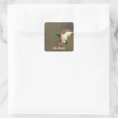 Wild Bird Bookplaten Vierkante Sticker (Tas)