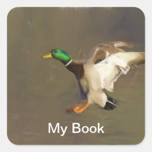 Wild Bird Bookplaten Vierkante Sticker
