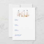 Wild Bird Design Invitation Kaart (Achterkant)