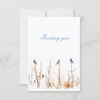 Wild Bird Design Invitation Kaart