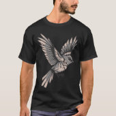Wild Bird Flying retro T-shirt (Voorkant)