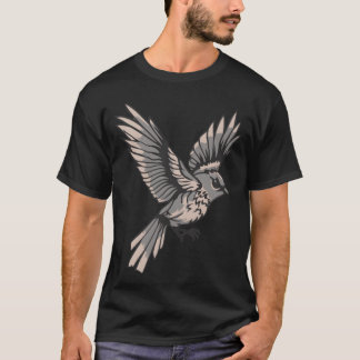 Wild Bird Flying retro T-shirt