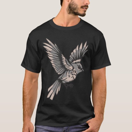 Wild Bird Flying retro T-shirt (Voorkant)