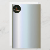 Wild Bird on Branch Briefpapier (Voorkant / Achterkant)