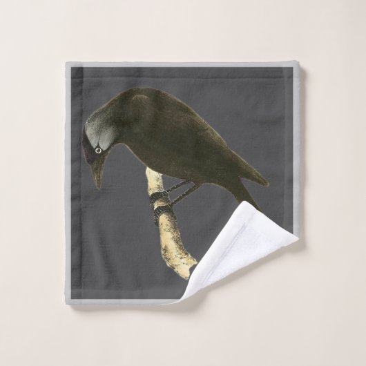 Wild Birds Art - De Raven Washandje (Wasdoekje)