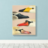 Wild Birds Natuur-Gezichten van Zwaan Canvas Afdruk (Insitu (Houten vloer))
