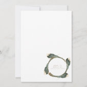 Wild Birthday Bash | Feather Waterverf Circle Kaart (Achterkant)