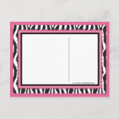 Wild Birthday Cake Briefkaart Roze (Achterkant)