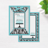 Wild Birthday Cake EB Gift Label Visitekaartjes (Bureau)