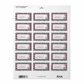 Wild Birthday Cake HP Adreslabel Etiket (Full Sheet)