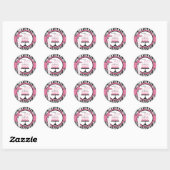 Wild Birthday Cake Sticker Roze (Vel)