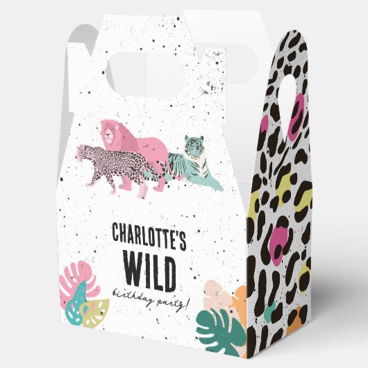 Wild Birthday Party Oerwoud Animals Kids Verjaarda Bedankdoosjes (Geopend)