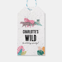 Wild Birthday Party Oerwoud Animals Kids Verjaarda Cadeaulabel