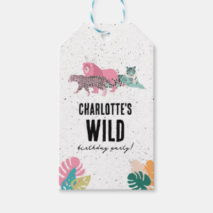 Wild Birthday Party Oerwoud Animals Kids Verjaarda Cadeaulabel
