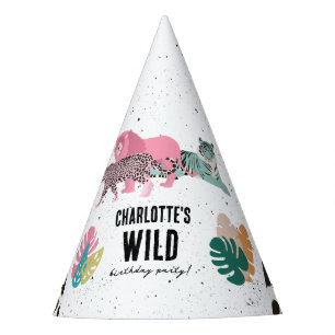 Wild Birthday Party Oerwoud Animals Kids Verjaarda Feesthoedjes