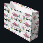 Wild Birthday Party Oerwoud Animals Kids Verjaarda Groot Cadeauzakje<br><div class="desc">Een kleurrijke wilde oerwoud dieren kinderen verjaardagsfeestje thema ontwerp. Een mooi wild dieren thema ontwerp dat kan worden aangepast aan uw details. Bijpassende safaridieren verjaardagsgunsten,  decor en geschenken. Perfect voor iedereen die houdt van wilde dieren,  tijgers,  leeuwen en luipaarden,  evenals unieke kleurrijke illustraties.</div>