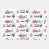 Wild Birthday Party Oerwoud Animals Kids Verjaarda Inpakpapier Vel (Voorkant)