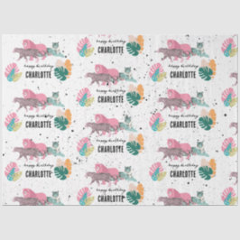 Wild Birthday Party Oerwoud Animals Kids Verjaarda Tissuepapier