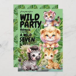 Wild Birthday Party Safari Oerwoud Kaart