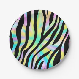 Wild Birthday party Zebra Birthday Paper Borden Papieren Bordje