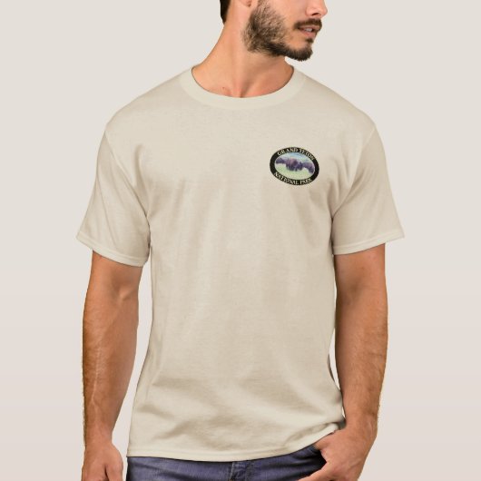 Wild Bison/Buffalo in Grand Teton National Park T-shirt (Voorkant)