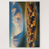 Wild Bison Valley, bergen Legpuzzel (Verticaal)