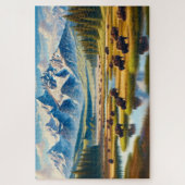 Wild Bison Valley, bergen Legpuzzel (Verticaal)