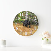 Wild Black Beer & Yukon Forest Photo Art Grote Klok (Huis)