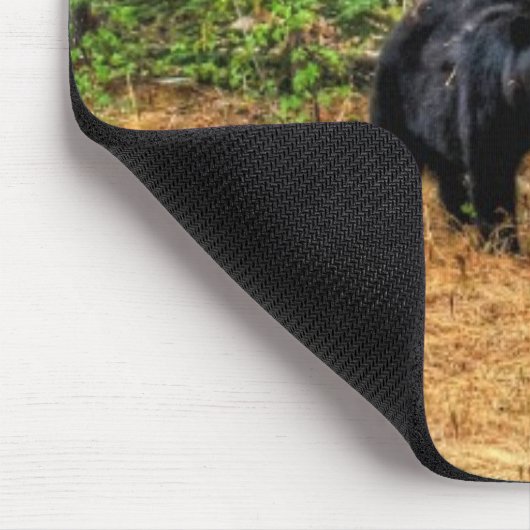 Wild Black Beer & Yukon Forest Photo Art Muismat (Hoek)