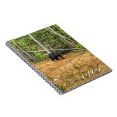 Wild Black Beer & Yukon Forest Photo Art Notitieboek (Rechterzijde)