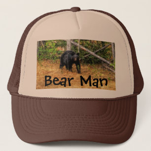 Wild Black Beer & Yukon Forest Photo Art Trucker Pet