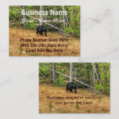 Wild Black Beer & Yukon Forest Photo Art Visitekaartje (Voorkant / Achterkant)