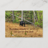 Wild Black Beer & Yukon Forest Photo Art Visitekaartje (Achterkant)