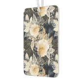 Wild Black Cream Leopard Animal Floral Luchtverfrisser (Links)