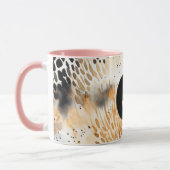 Wild Black Cream Leopard Animal Mok (Links)